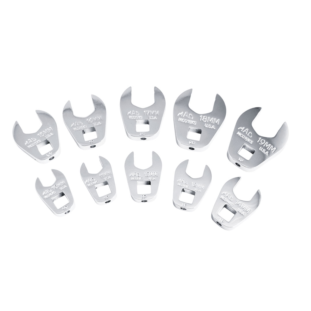 マックツールズ (MAC TOOLS) 10Pc. 3/8"Dr. メトリック オープンエンド クロウフットレンチセット SMCOS10KS